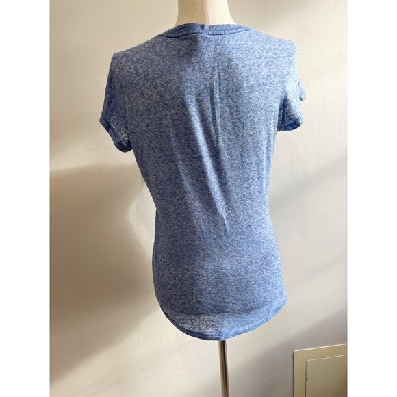 District Kentucky Wildcats V-Neck T-Shirt Womens L Blue Burn Out Y2K Wildcats - Picture 4 of 4